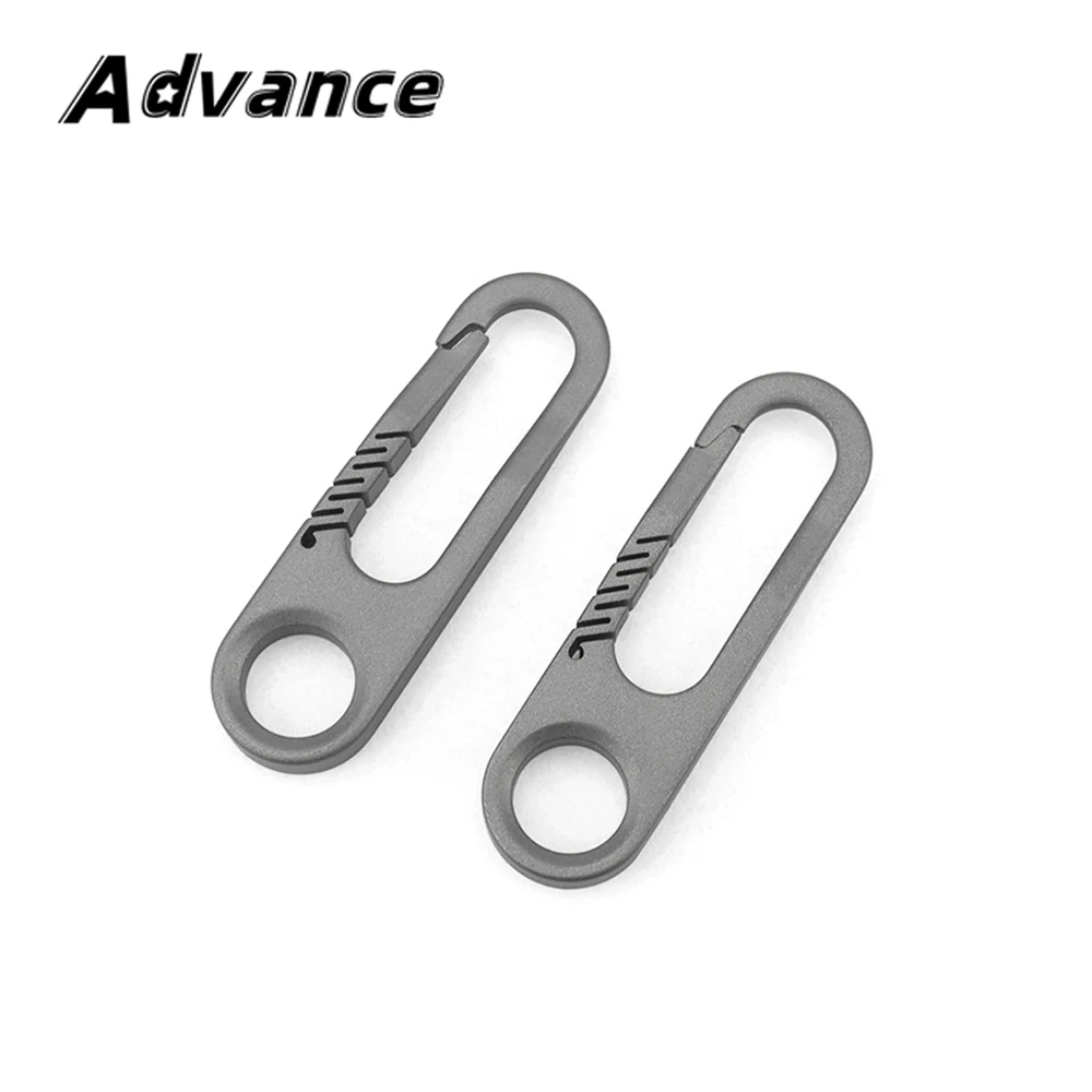 Titanium Alloy Key Chain Zipper Buckle DIY Accessories Keyring EDC Outdoor Tools