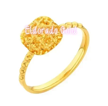

Eldorado Gold trendy jewelry new arrival 18k non demolding rings finger rings for women