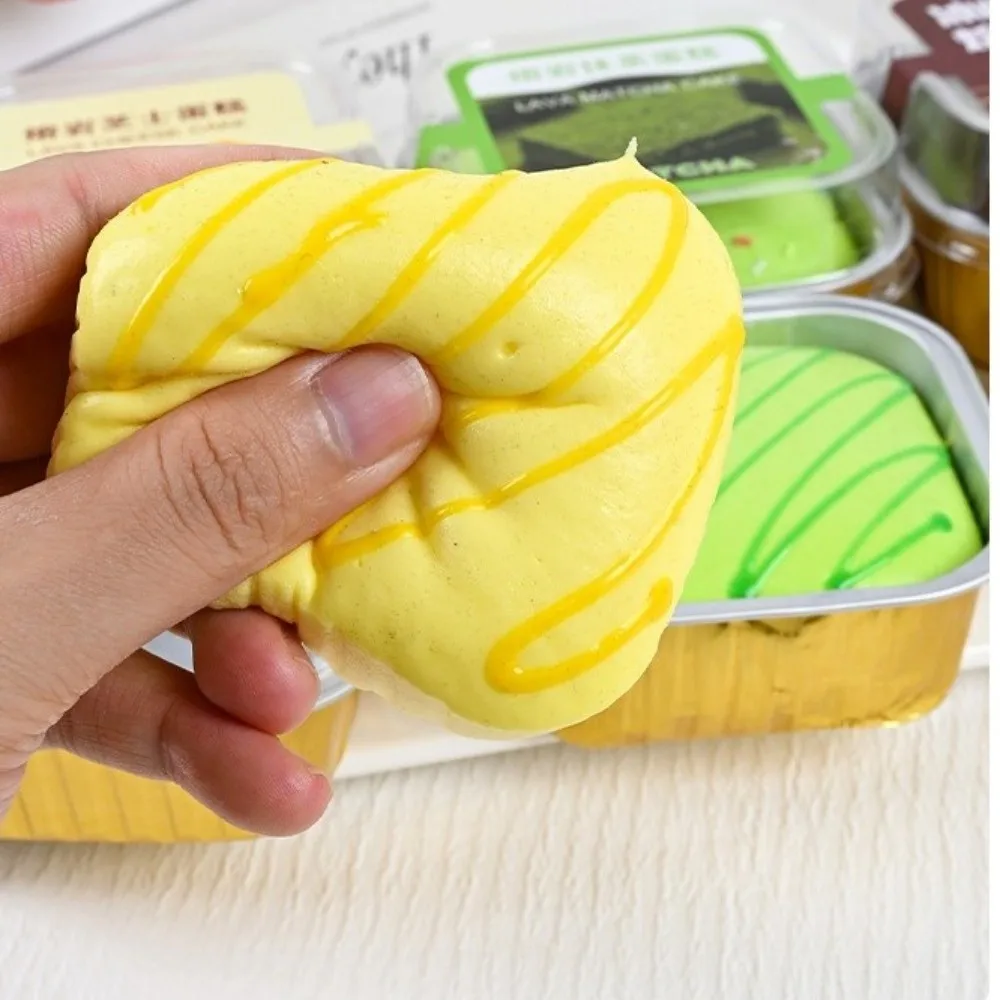 Pinch Slow Rising Box Cake Squishy Butter Texture Release Hand Box Cake Fidget Slow Resbound Cake Squeeze Relax Gift