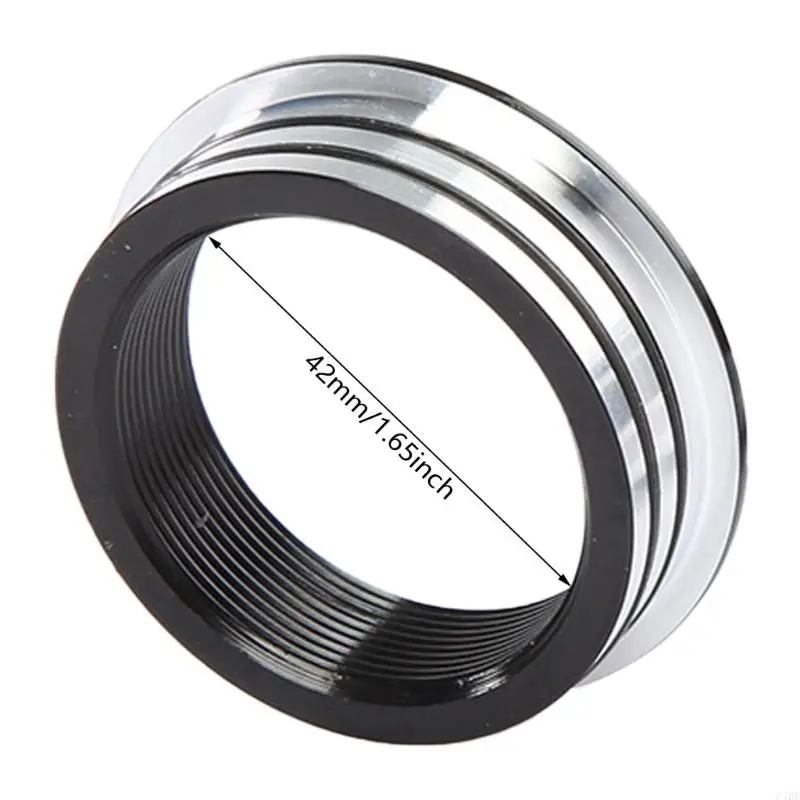 2 uds 42mm convertidor soporte inferior adaptador de conversión anillos bicicletas soporte inferior adaptador de conversión fácil de instalar