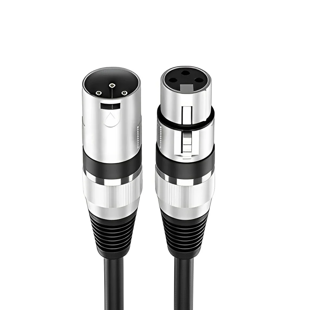 

XLR Cable Male To Female 3-pin Balanced Microphone Audio Cable for Micr Mixers Studio Podcasts Amplifier Camera Speaker Etc