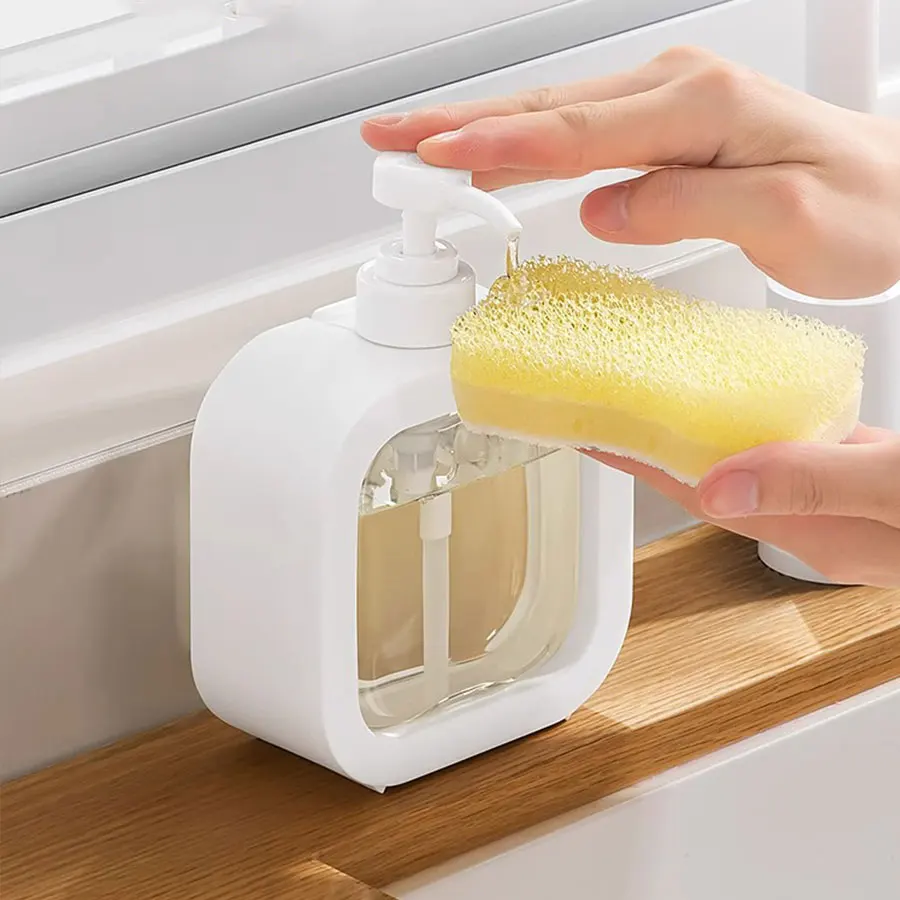 300/500ml Bathroom Soap Dispensers Refillable Lotion Shampoo Shower Gel Holder Portable Travel Dispenser Empty Bath Pump Bottle