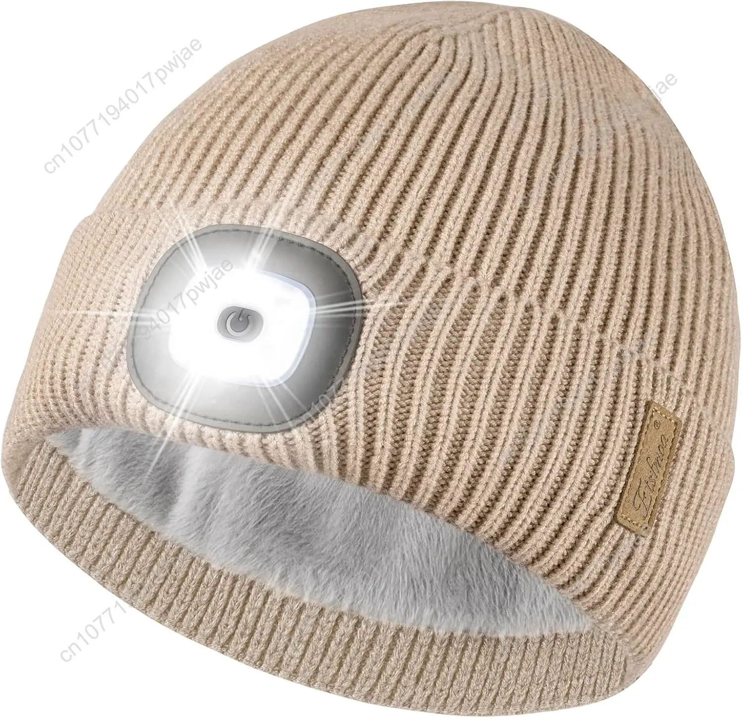 Etsfmoa шапка унисекс с подсветкой, теплая вязаная шапка на флисовой подкладке, подарки для мужчин и женщин, перезаряжаемая светодиодная шапка