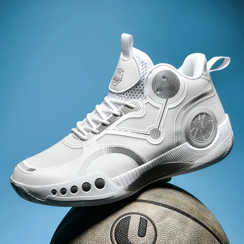 

FashionableTrendy Basketball Shoes Couple New High Top Lightweight Thick Base Wear Resistant Casual Shoes Versatile Running Shoe