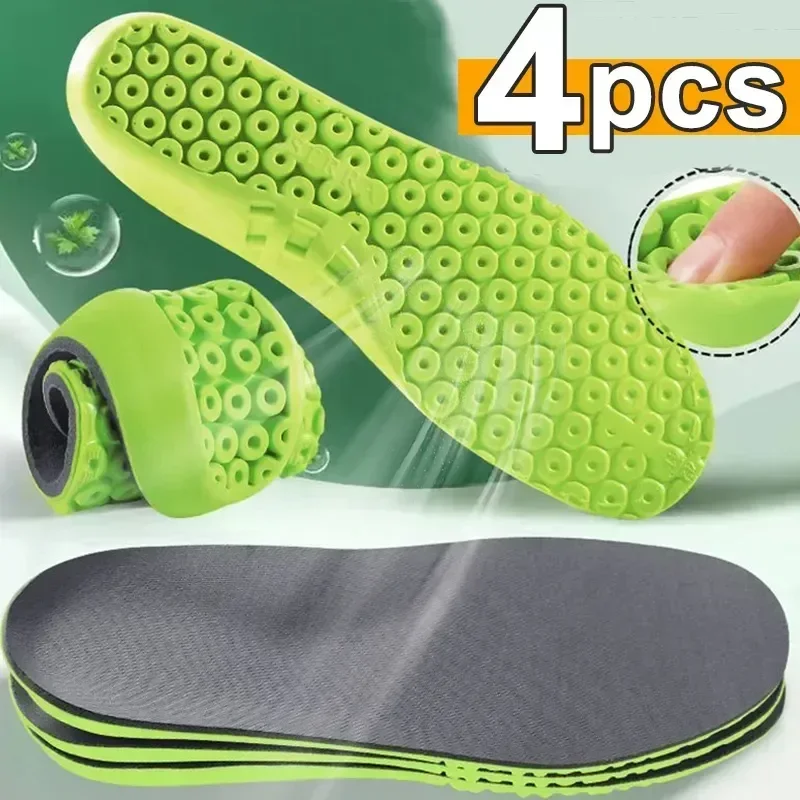 Orthopedic Shoes Sole Breathable 4pcs Insoles Women Deodorant Man Plantar Comfortable Sport Shoe Feet Insole Fasciitis For