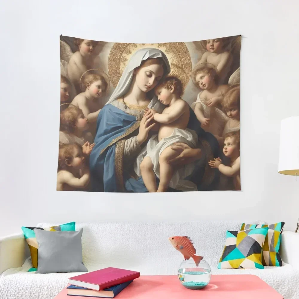 

The Virgin Mary Tapestry Decorative Wall Murals For Bedroom Wall Mural Tapestry