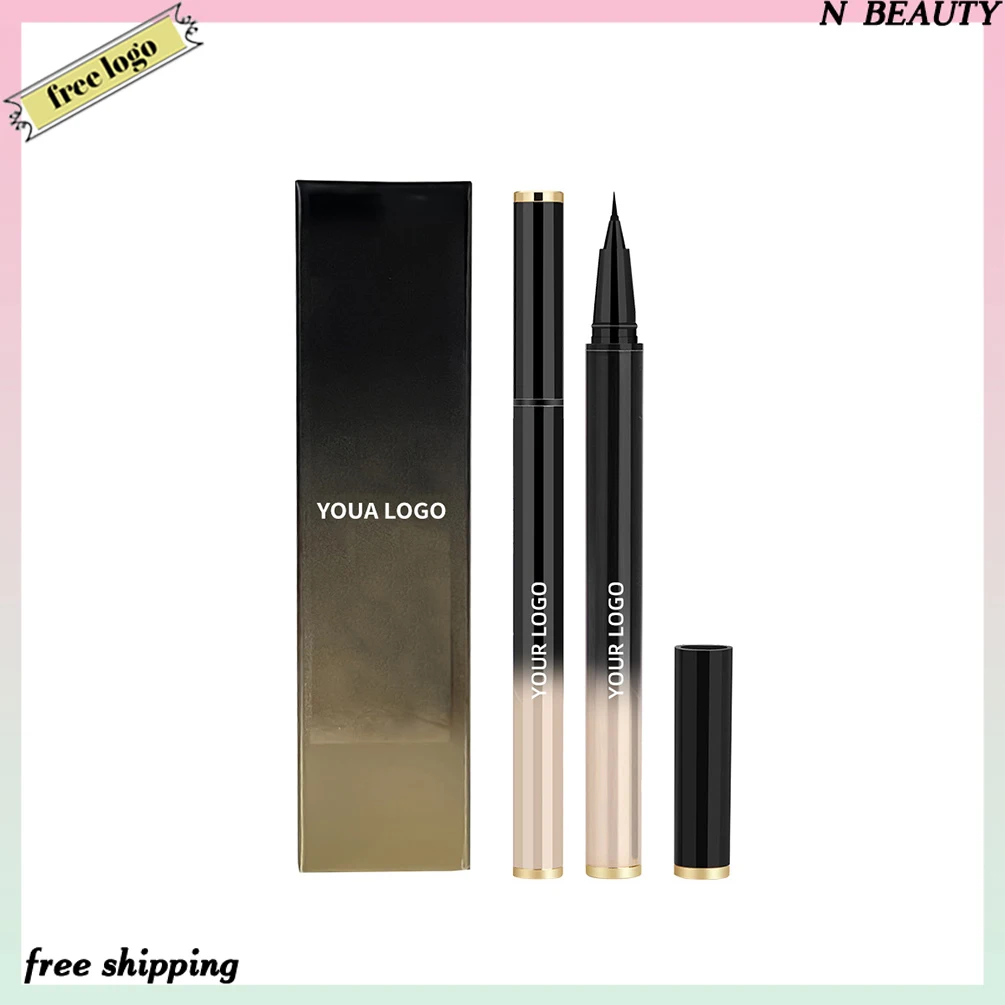 Private Label Gradient Black Eyeliner Custom Logo Ultra-fine Sweat-proof Long Lasting Quick Dry Makeup Wholesale Cruelty Free
