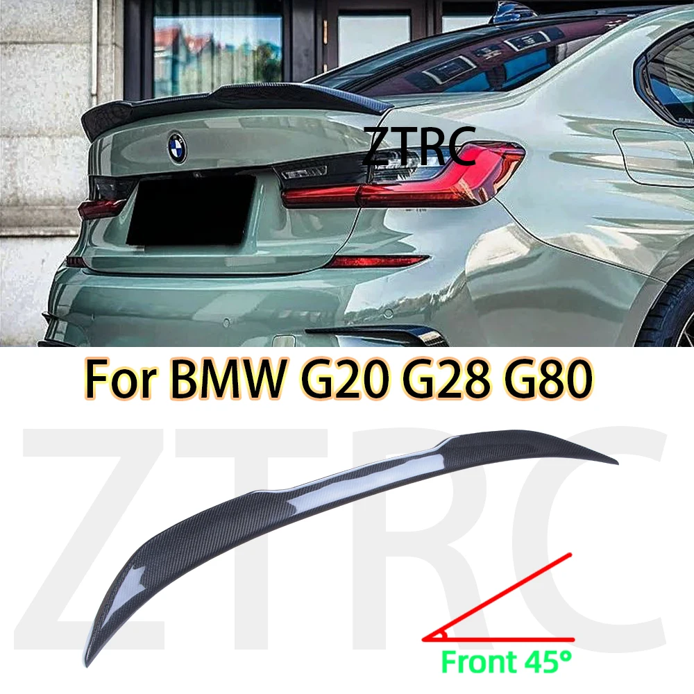 Car Spoiler For BMW 3 Series G20 G28/G80 M3 DA/PRO Style Real carbon fiber material Rear Spoiler Trunk wing 2019-2024