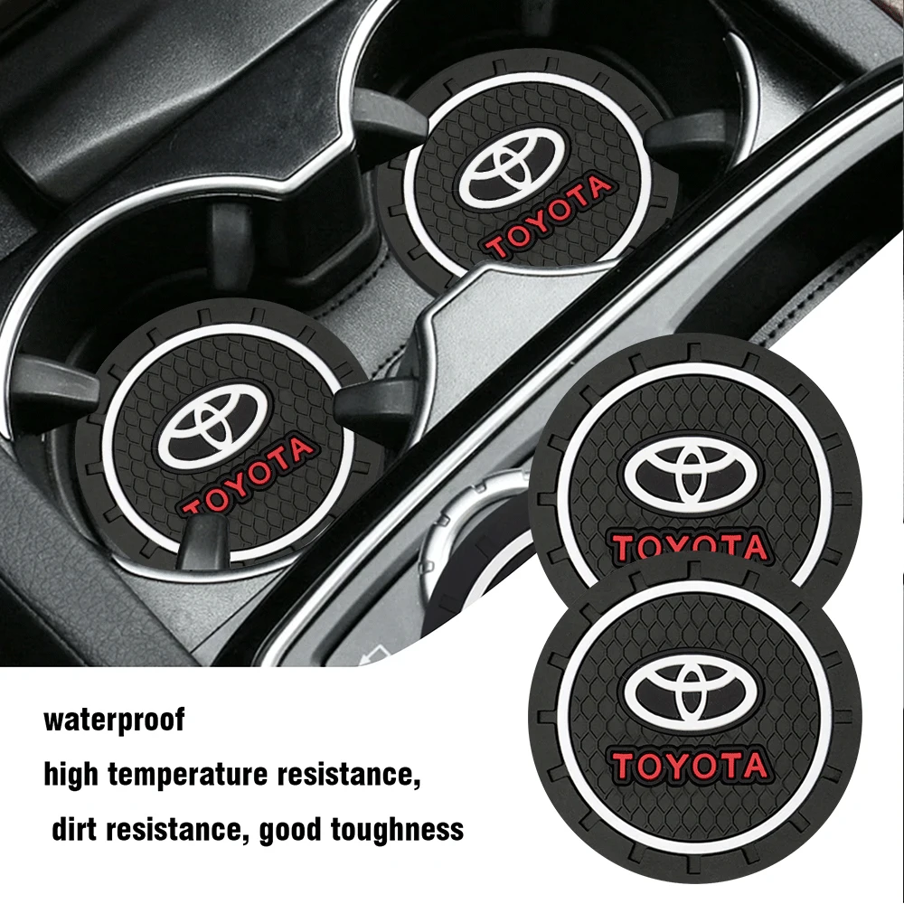 

1/2 шт. автомобильный противоскользящий силиконовый держатель для чашек с водой, подставка для напитков, аксессуары для Toyota Chr Verso Hiace Prius Yaris Trd Corolla