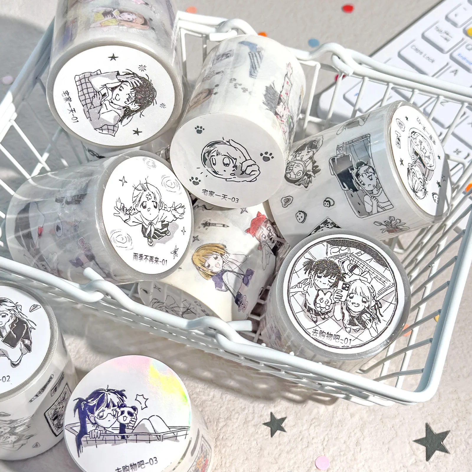 

1pcs/lot Decorative Adhesive tapes Hello Time Scrapbooking DIY Scrapbooking Stickers