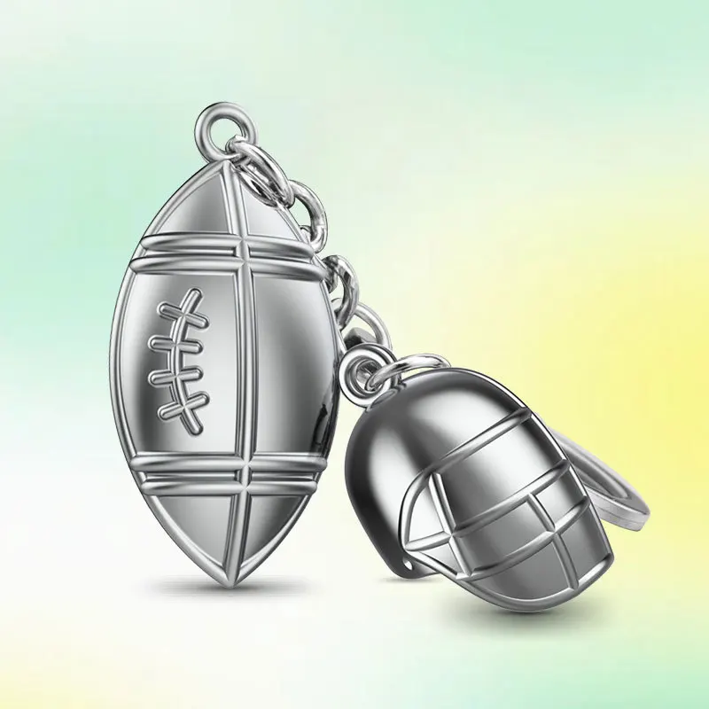 

American football small gifts, football keychain pendants, high-appearance-level bags, metal pendants
