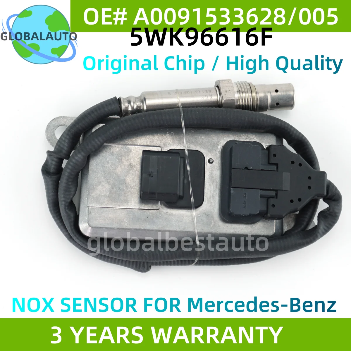 A0091533628 New Nox Sensor For Mercedes-Benz Actros Atego LKW EURO 4 5 6 24V 0061537328 0091533628 5WK96616D 5WK96616F 5WK96616E