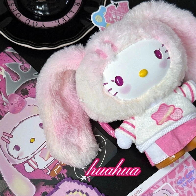 

100% Genuine Miniso Hello Kitty Popstar Series Vinyl Blind Box Cute Doll Kids Desktop Decoration Surprise Collection Toy Gift