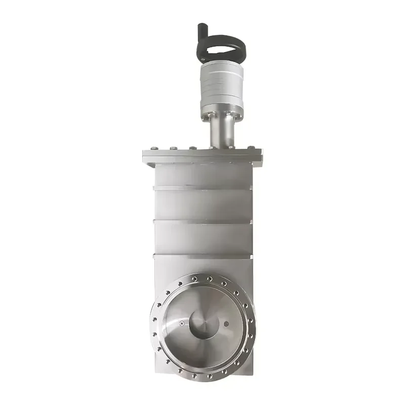 High Temperature Stainless Steel Manual Flapper Valve Power Operated Knife Gate for Media