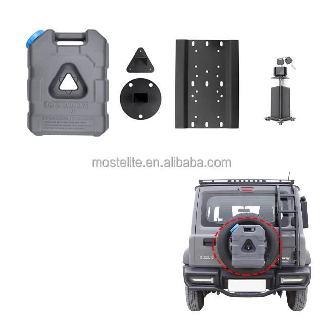 

On Sale 21L Spare Tire-mounted Auxiliary Water Tank Modular Water Canister for Suzuki Jimny Accessories JB64 JB74