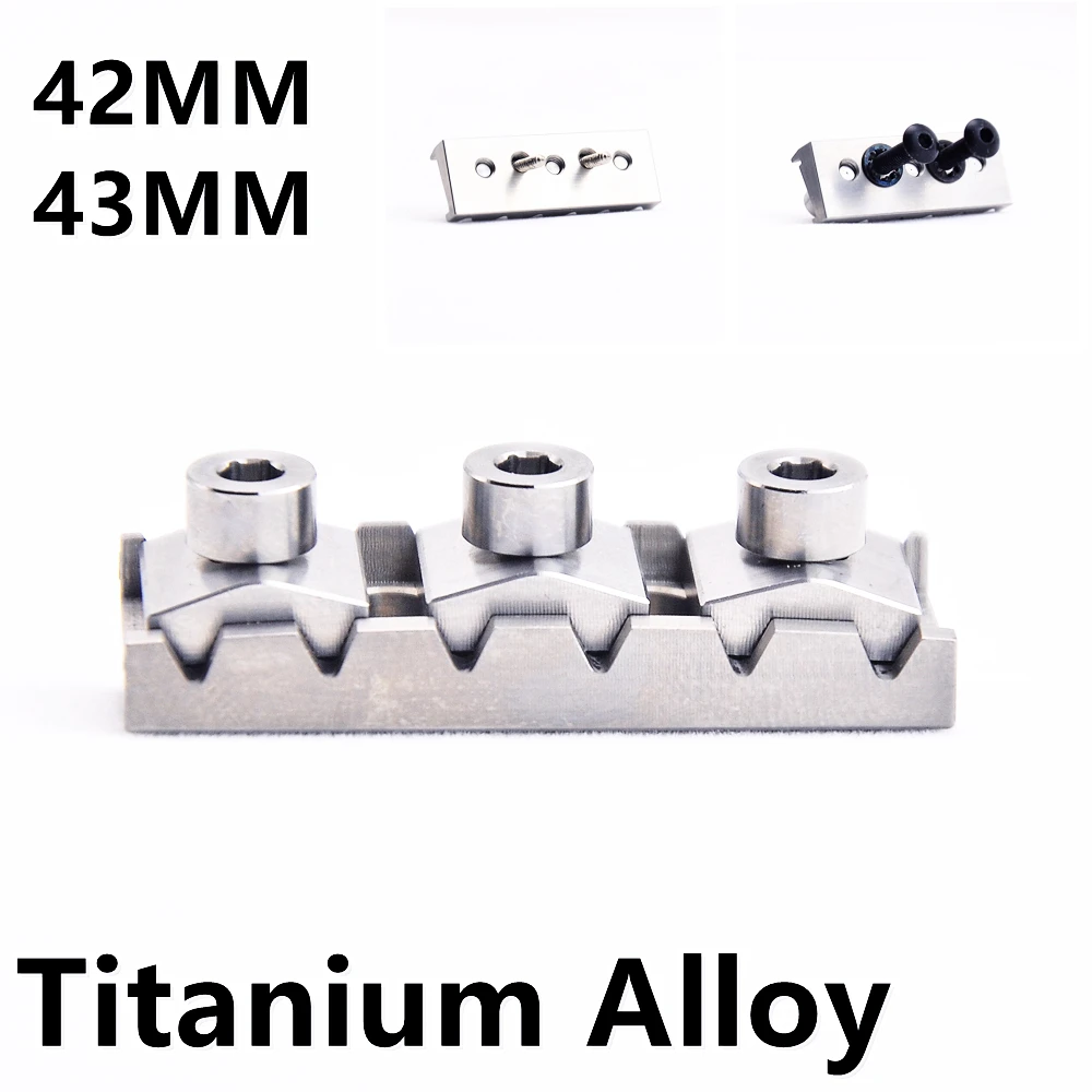 

42MM/43MM Titanium Alloy Electric Guitar Tremolo System Bridge Locking Nut String Lock JP(Origin)