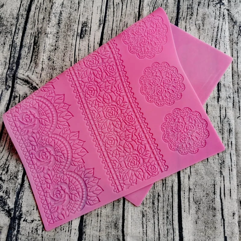 Baking Dot Silicone Lace Mat Hollow Sugar Lace Cake Border Mold Baking DIY Wedding Cake Decorating Tools