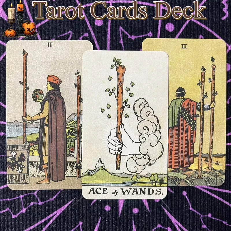 Classic Rider Oracle Waite Tarot Cards Deck Prophecy Divination Party Board Fate Card Fortune Telling Game Beginners Guidebook