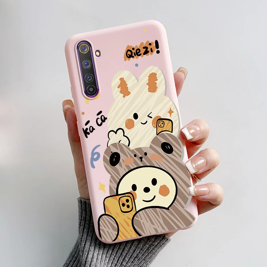 Cute Cartoon Case For Realme 6 Pro 6pro Beautiful Painted Shockproof Cover Coques For Realme 6 Realme6 Funny Soft Silicone Cases