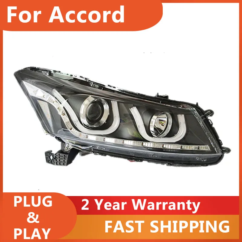 

KOWELL Car Styling For Honda Accord Headlights 2008-2012 Accord Head Lamp DRL Turn Signal Low High Beam Projector Lens