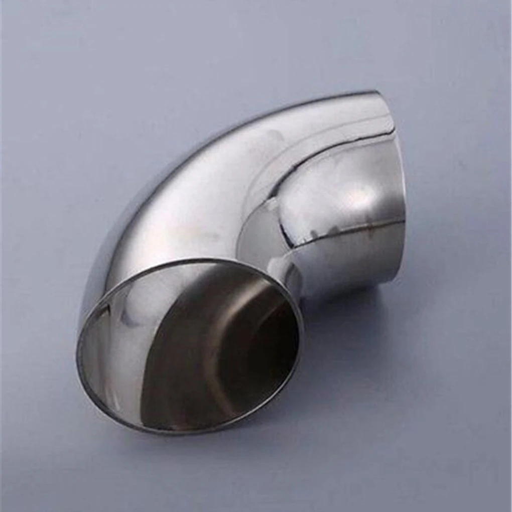 Tubo de escape modificado para coche, 2,5 pulgadas, 60mm, 201, curvatura de ángulo recto de acero inoxidable, codo de escape de 90 grados, piezas de automóvil