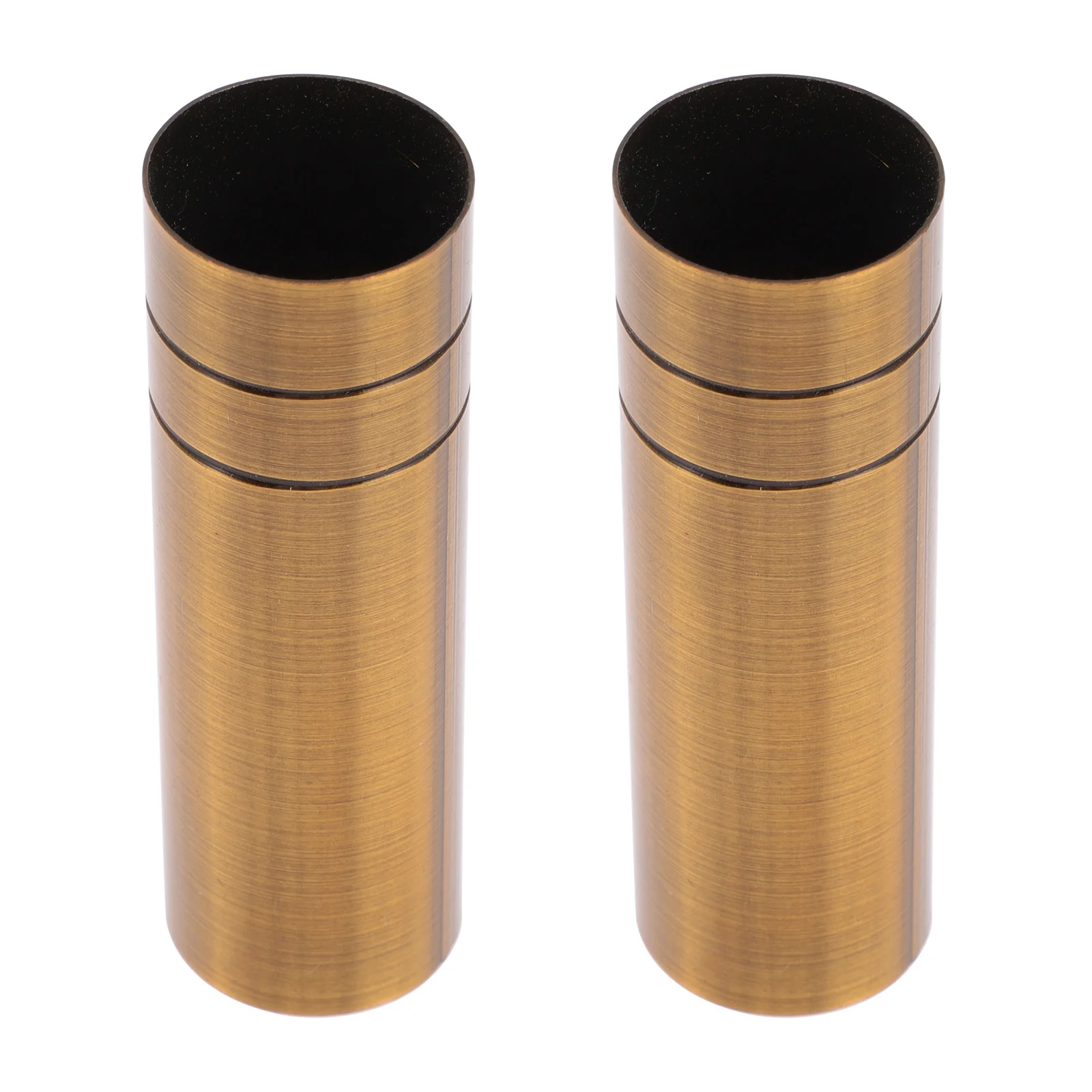 2Pcs Lamp Base Sleeve Golden Iron Chandelier Light Cover Replacement for Candelabra Crystal Chandelier Parts Decorative Bulb