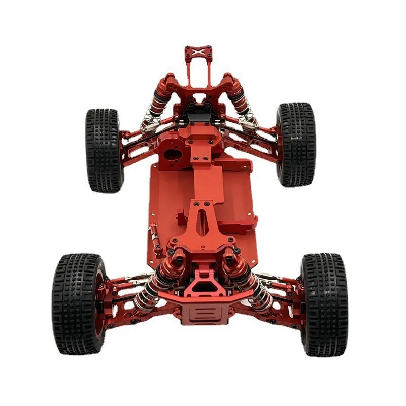 For WLtoys 1/14 144010 144001 02 RC Car Metal Frame Chassis Front bumper Shock absorbers Shock Tower Tail wing Wheel Servo Arm