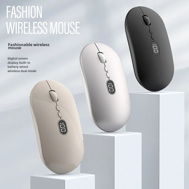 

X1 wireless laptop mouse, invisible battery level, rechargeable, 2.4g, portable, USB, silent click, suitable for Windows, Mac