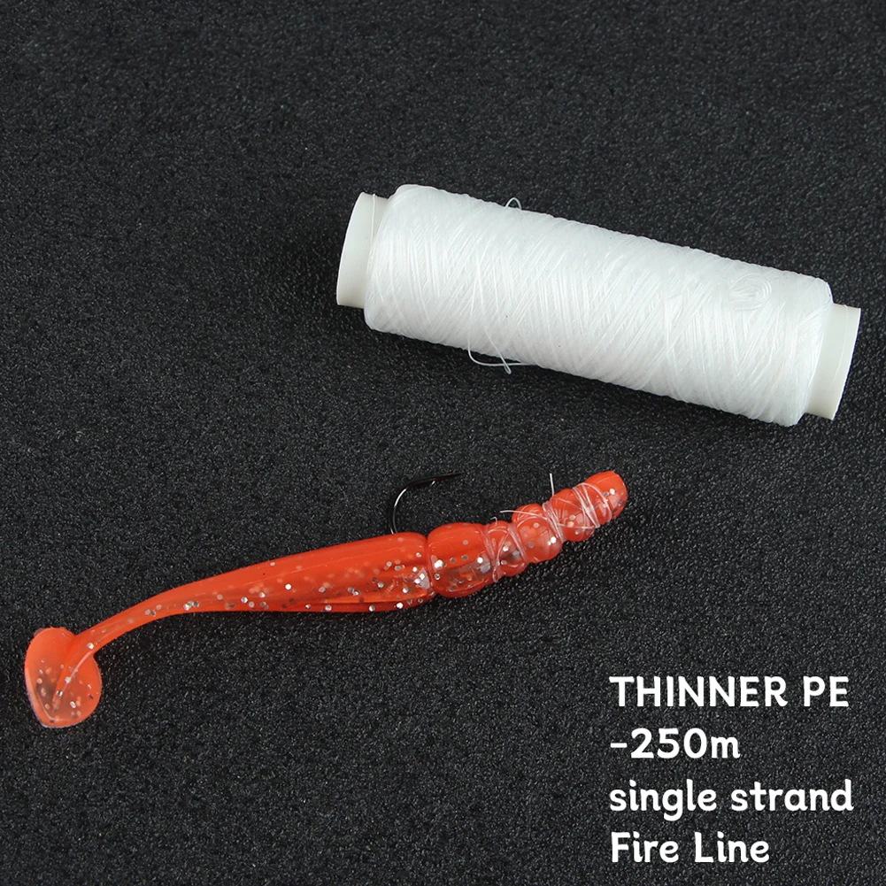 FTK ไนลอนยืดหยุ่นเหยื่อสายตกปลาด้ายตกปลาทะเลผูกวัสดุ 0.2 มม.250 M ต่อ SPOOL ยืดที่มองไม่เห็นสายตกปลาทะเล