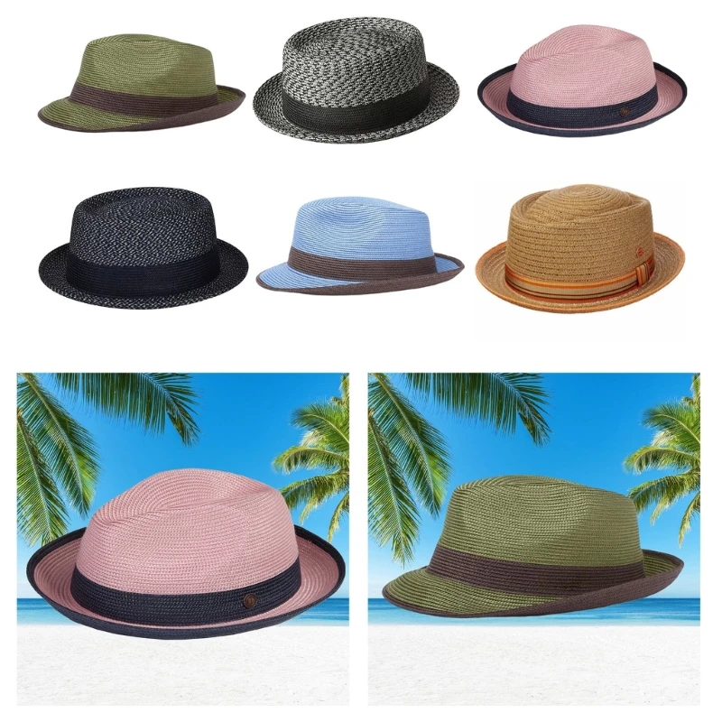 

Sunscreen Straw Hat Wide Border Hat Vintages Hat Couple Hat Polyvalent Sun Hat for Daily Use and Special Occasion