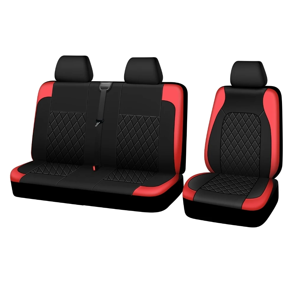2+1 autostoelhoes PU-materiaal Modieus auto-interieur