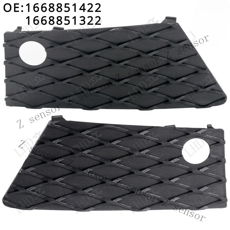 Z+ 1 Pair Bumper Lower Area Side Cover Grid LHRH For 2013-2016 Mercedes X166 GL/