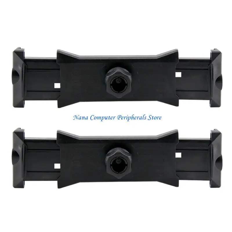 

F68C 2Pcs Adjustable Width Phone Tablets Clamp Holders with 17mm Ball Joint for Live