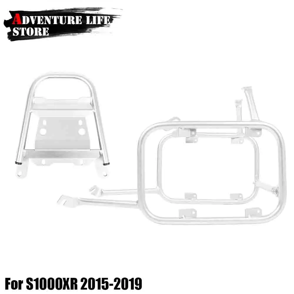 Motorcycle Rear Luggage Rack For BMW S1000XR 2015-2019 S 1000 XR Stainless Steel Trunk Panniers Saddlebag Side Bag Bracket