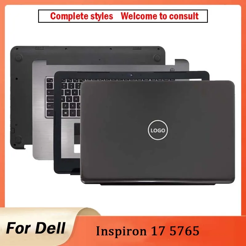 

Чехол для ноутбука Dell Inspiron 17 95% 5765, задняя крышка ЖК-дисплея, передняя панель, Упор для рук, нижняя Верхняя панель, новинка 5767, черный, серебристый