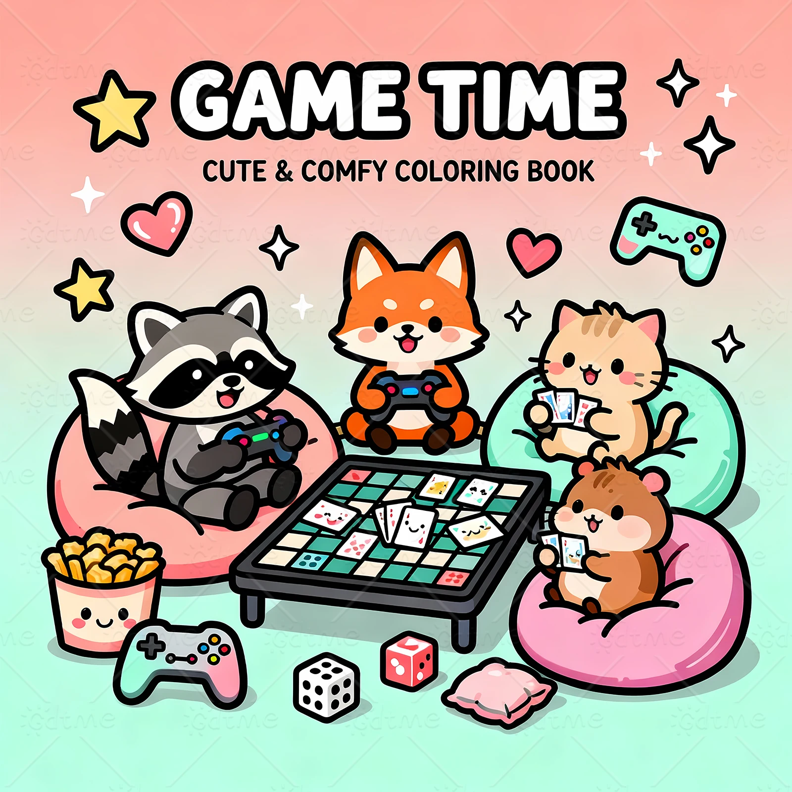 GAME TIME Coloring Book Coloring Book for Adult | Colouring Book, Drawing Supplies for Christmas, Thanksgiving