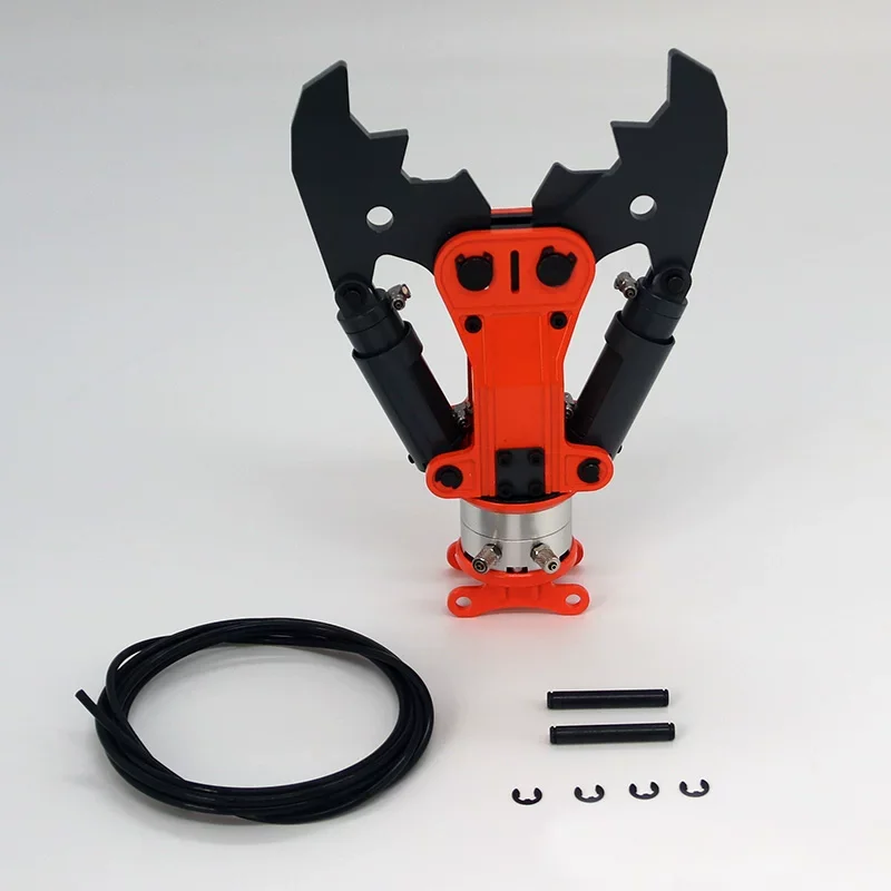 1/14 Scale Full Metal Hydraulic Shear V2 for JDModel JDM‑106R RC Excavator 270° Rotating Cutting Tool