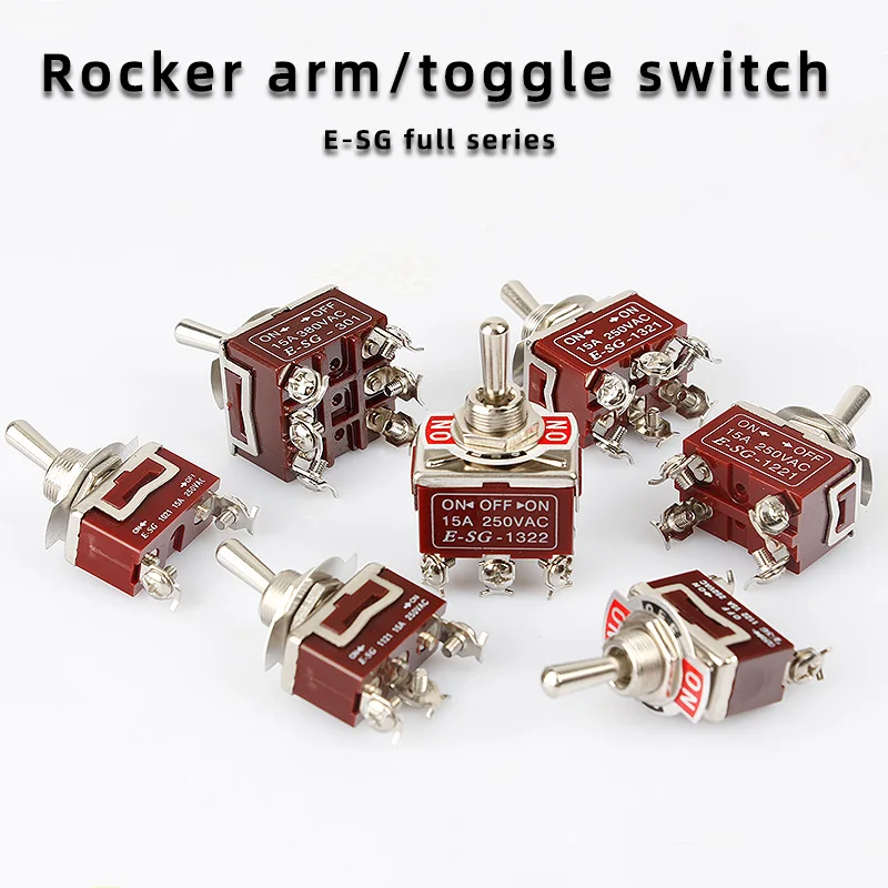 Toggle switch 1021 welding straight leg rocker lever 1322T/1321/6 foot 3 gear 2 gear power toggle switch 15A250V AC