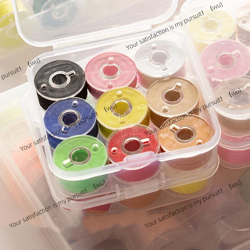 9/25/36Color Handmade Embroidery Sewing Threads Polyester Home Hand Stitching Sewing Machine Supplies Yarn Line Box Color Random