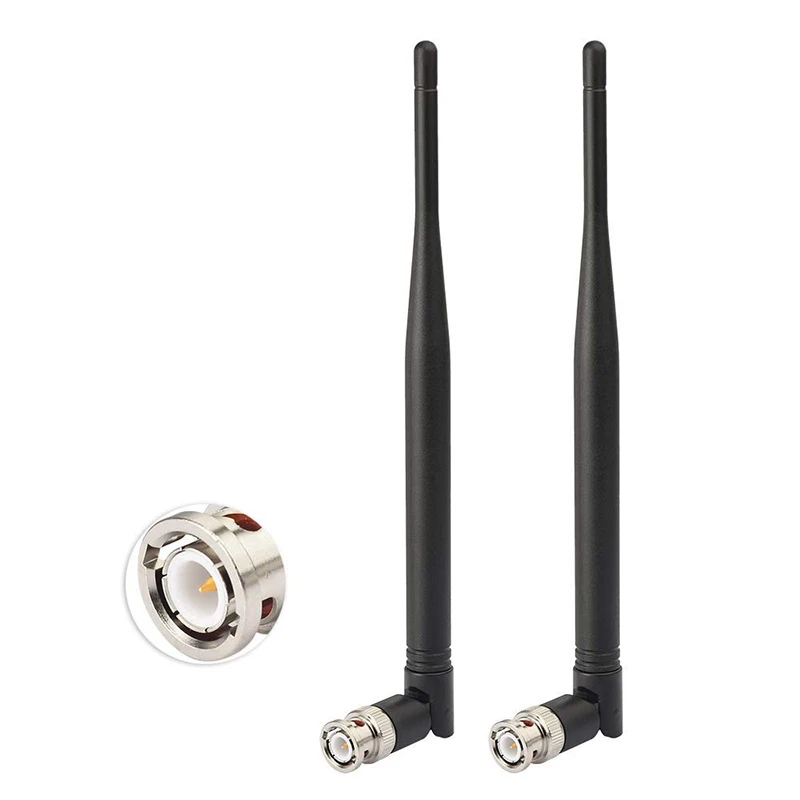 50 PCS Wireless Microphone Receiver Antenna UHF 400MHz-960MHz BNC Male Rubber Antenna For Ham Radio And Wireless Microphone Syst