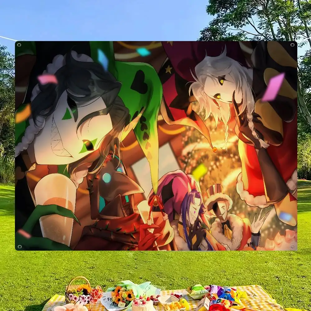 The Freak Circus Game Anmie Banner Art Printing Japanese Wall Flag Anime Wall Hanging Home Decor