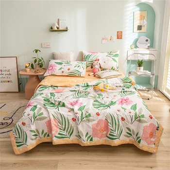 Svetanya 여름 에어컨 퀼트 스티칭, 코튼 필러, 트윈 퀸 사이즈 담요 