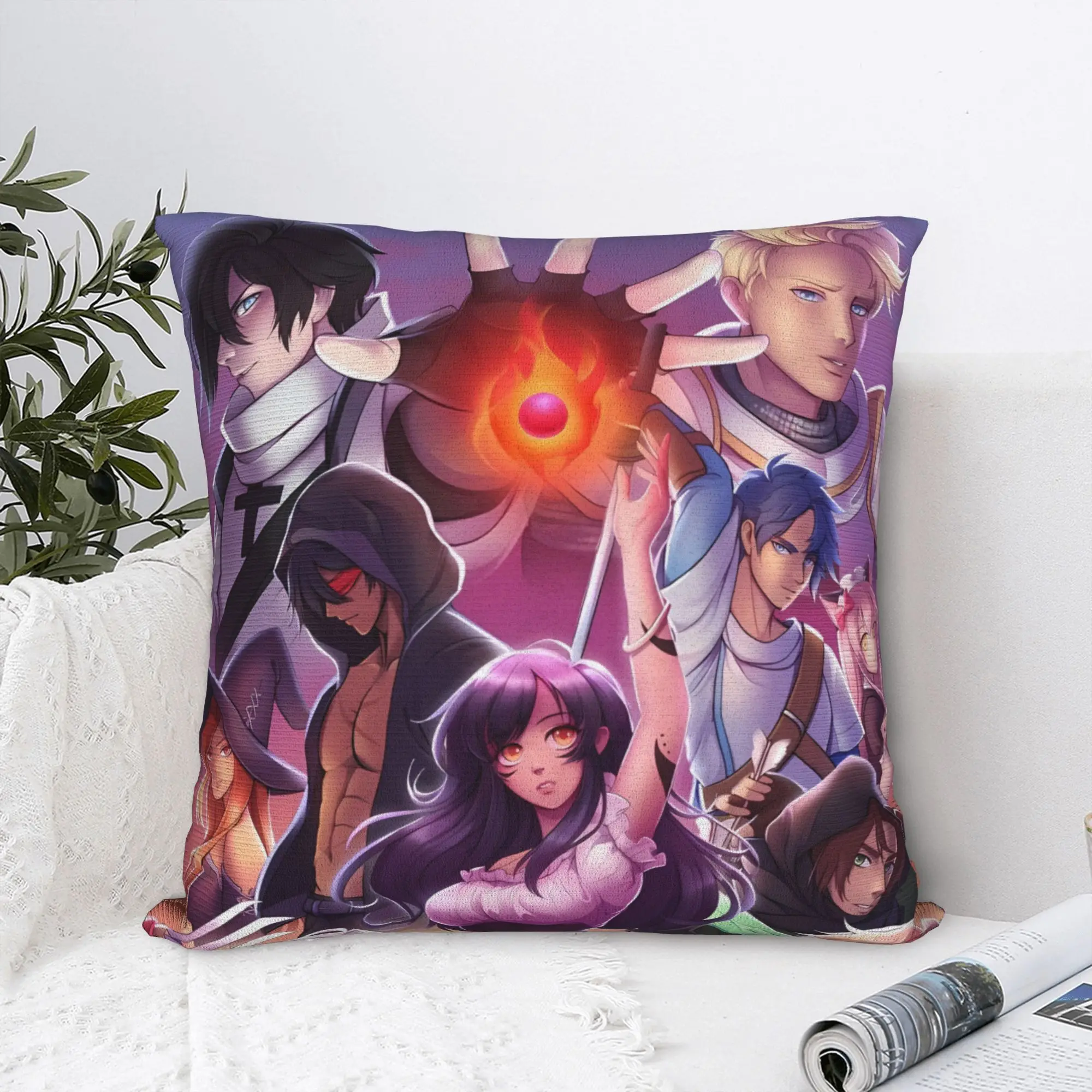 Funny Aphmau Silly Face Portrait Pillow Case  Soft Pillow Cover Novelty Pillowcases For Sofa Home Decoration