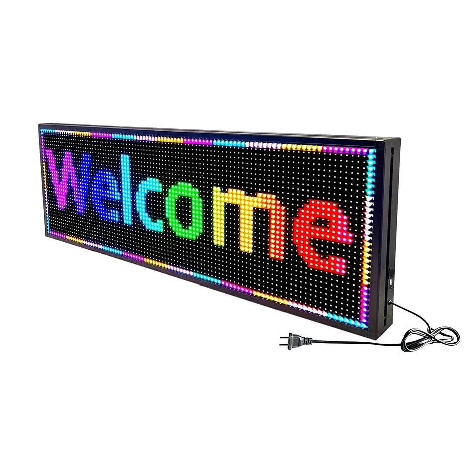 Hot Selling Outdoor Programmable LED Sign Scrolling Store Advertising Indoor Sign Business Message Board Digital Banner Word