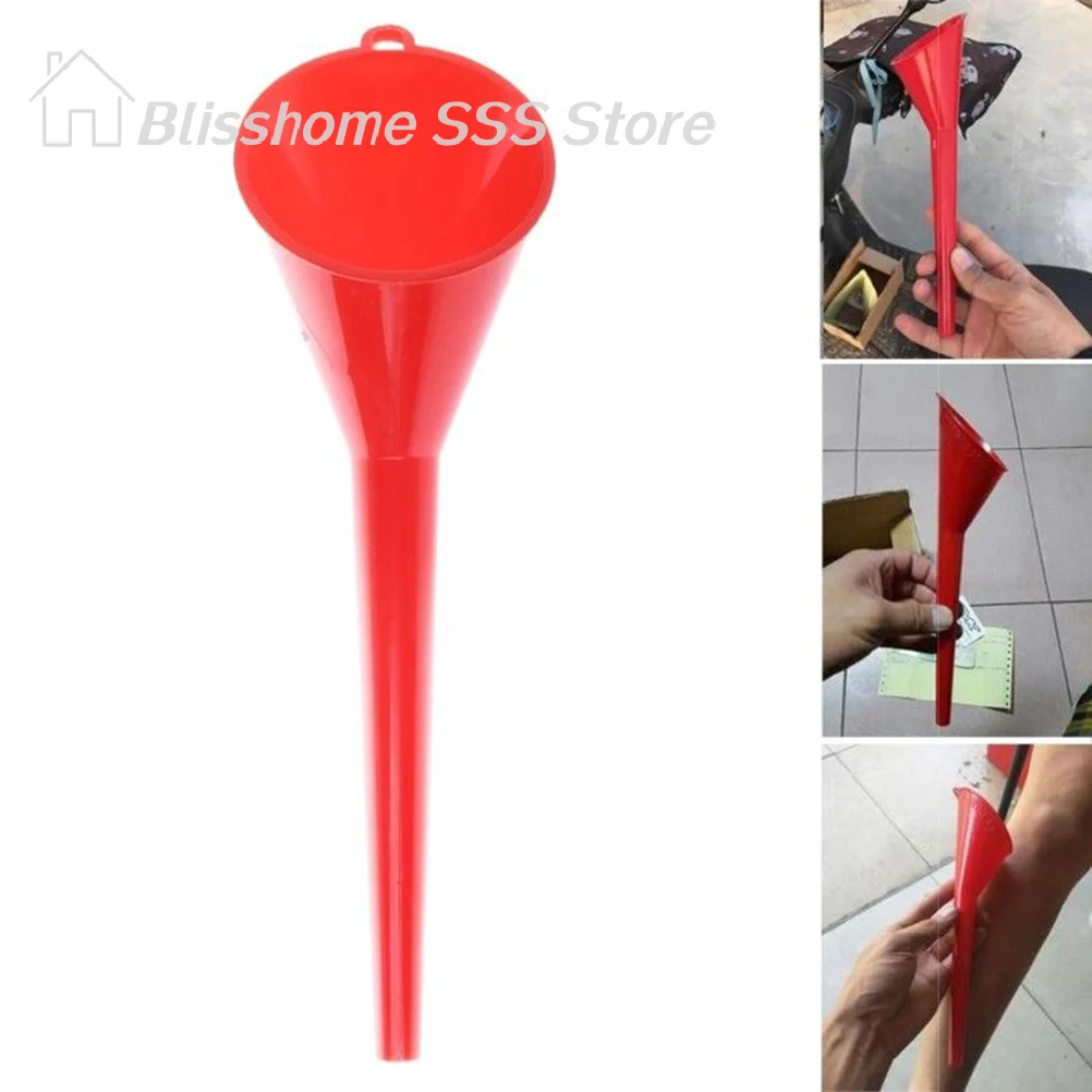 【S】Car Refueling Funnel Petrol Engine Oil Additive Motorcycle Farm Machine Funnel