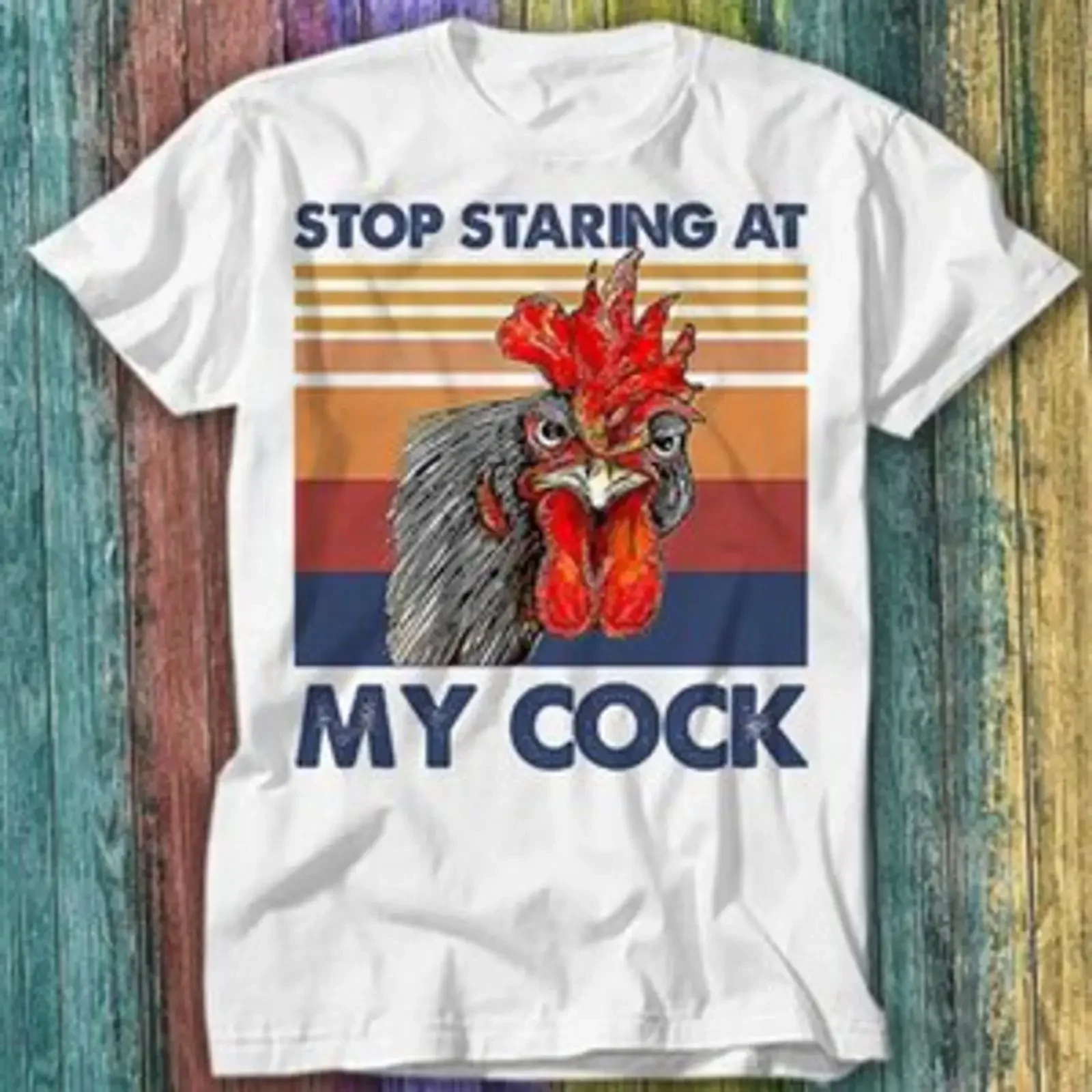 Stop Staring At My Cock lustiger Witz unhöflich Neuheit offensiv T Shirt Top 421 vintage Washed Soft Breathable streetwear