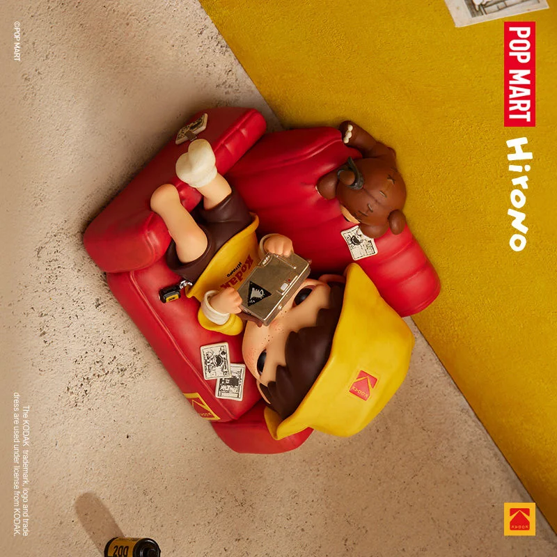 POP MAR Hirono Kodak Click Figure Series Genuine Blind Box Original Toys Guess Bag Mystery Box Doll Anime Figure Ornament