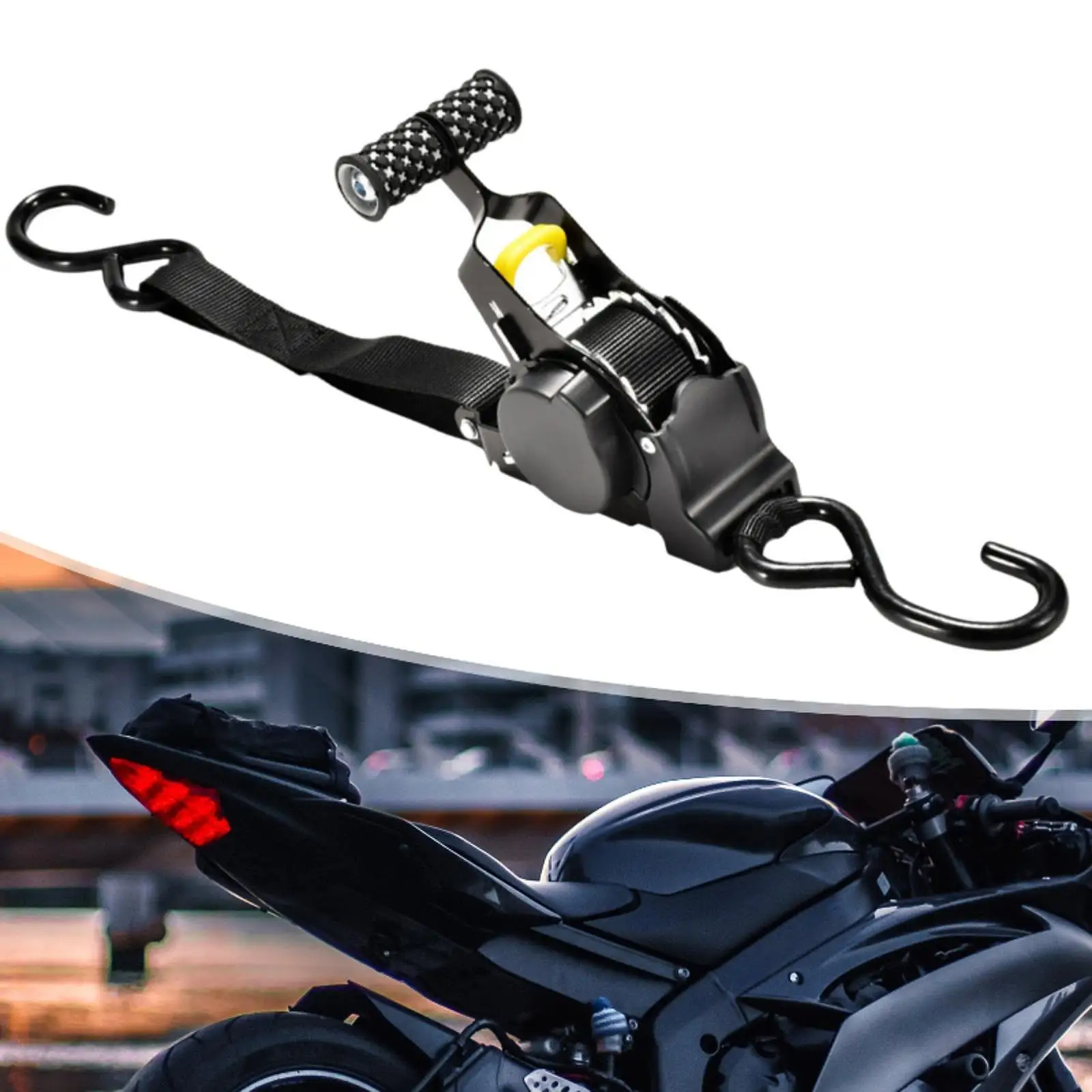自動巻き取り式ラチェットストラップ-プレミアムsフック-トレーラー・ボート固定用