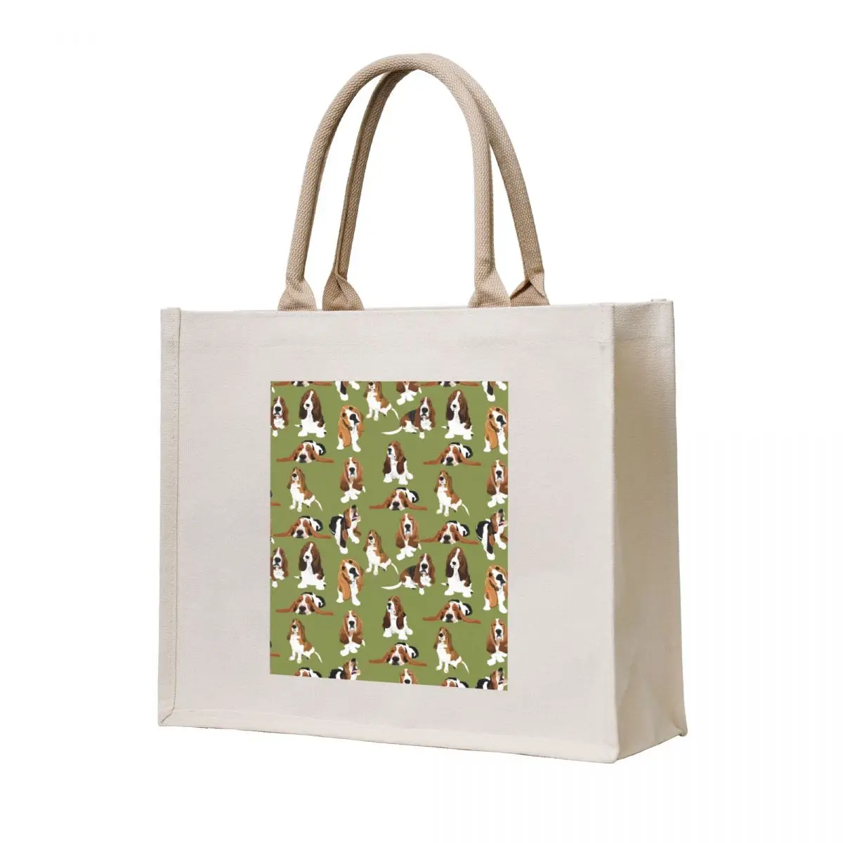 

Basset Hound Tote Bag foldable reusable bag Portable shopping bag tote bags cloth bags