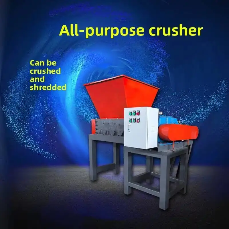 Solid Crushing Crop Straw Food Waste Shredding Machine Commercial Crusher Metal Wood Rubber